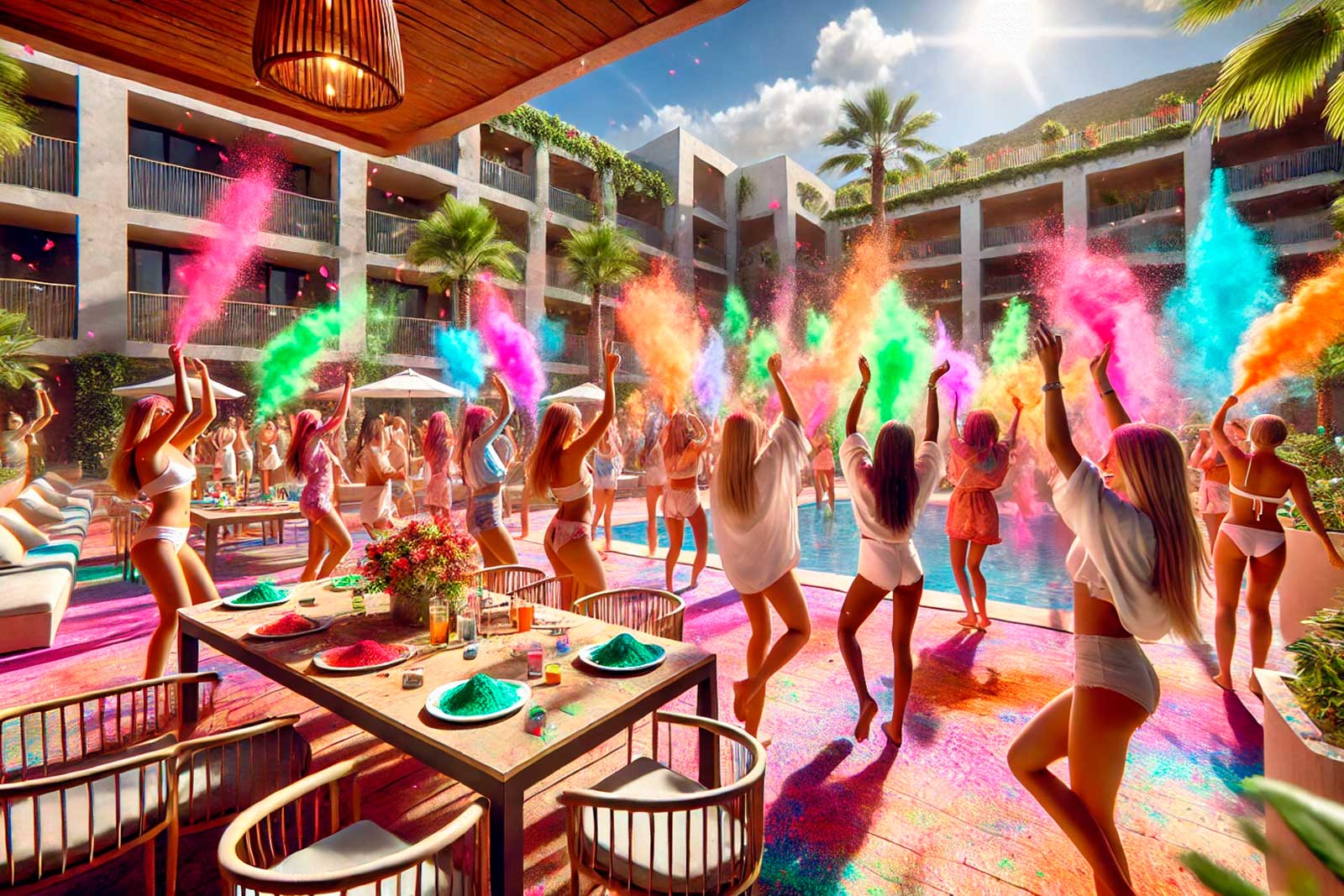 Fiesta Holi - Despedidas Salou